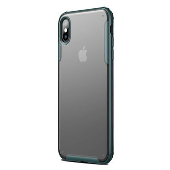 Microsonic Apple iPhone XS Kılıf Frosted Frame Yeşil