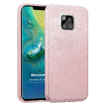 Microsonic Huawei Mate 20 Pro Kılıf Sparkle Shiny Rose Gold