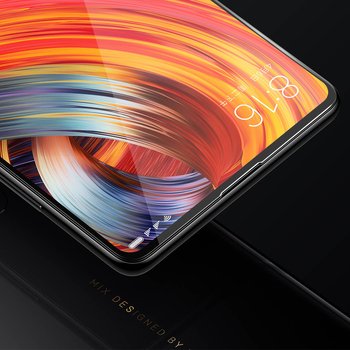 Microsonic Xiaomi Mi Mix 2 Kavisli Temperli Cam Ekran Koruyucu Film Siyah