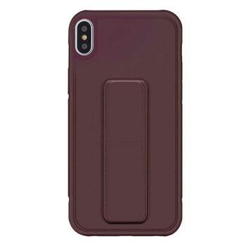 Microsonic Apple iPhone X Kılıf Hand Strap Mor