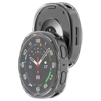 Microsonic Samsung Galaxy Watch 8 44mm Kılıf Ekranı Tam Kaplayan 360 Full Round Soft Silicone Şeffaf