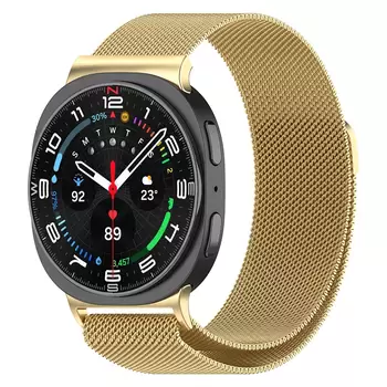Microsonic Samsung Galaxy Watch 8 44mm Milanese Loop Kordon Gold