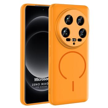 Microsonic Xiaomi 14 Ultra Kılıf Zeno MagSafe Turuncu