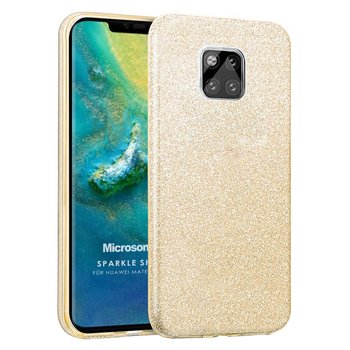 Microsonic Huawei Mate 20 Pro Kılıf Sparkle Shiny Gold