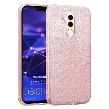 Microsonic Huawei Mate 20 Lite Kılıf Sparkle Shiny Rose Gold