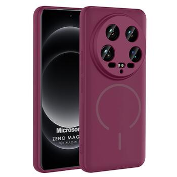 Microsonic Xiaomi 14 Ultra Kılıf Zeno MagSafe Mürdüm