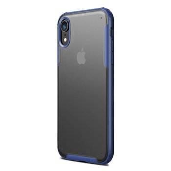 Microsonic Apple iPhone XR Kılıf Frosted Frame Lacivert