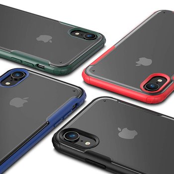 Microsonic Apple iPhone XR Kılıf Frosted Frame Kırmızı