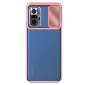 Microsonic Xiaomi Redmi Note 10 Pro Max Kılıf Slide Camera Lens Protection Rose Gold