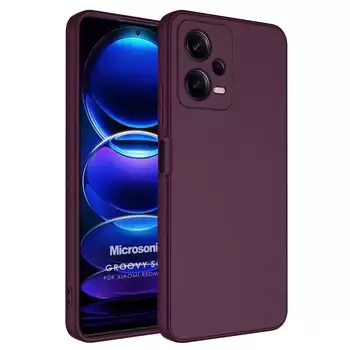 Microsonic Xiaomi Redmi Note 12 Pro Kılıf Groovy Soft Mor