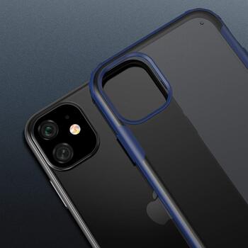 Microsonic Apple iPhone 11 Kılıf Frosted Frame Lacivert