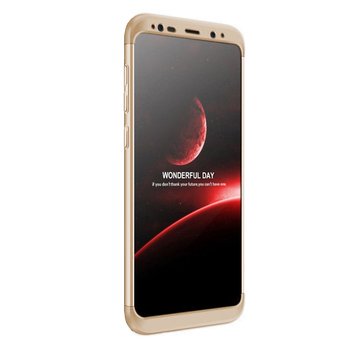 Microsonic Samsung Galaxy Note 8 Kılıf Double Dip 360 Protective AYS Gold