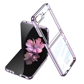 Microsonic Samsung Galaxy Z Flip 7 FE Kılıf Shell Platinum Lila