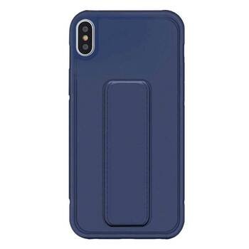 Microsonic Apple iPhone XS Kılıf Hand Strap Lacivert