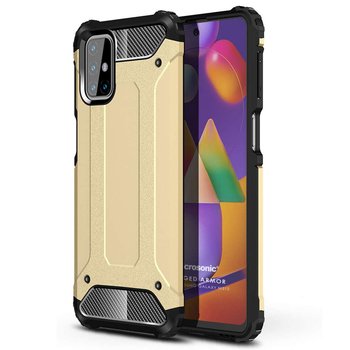 Microsonic Samsung Galaxy M31s Kılıf Rugged Armor Gold