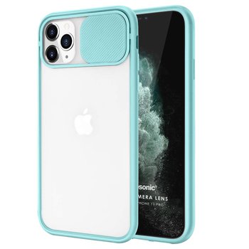 Microsonic Apple iPhone 11 Pro Kılıf Slide Camera Lens Protection Turkuaz