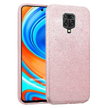 Microsonic Xiaomi Redmi Note 9S Kılıf Sparkle Shiny Rose Gold