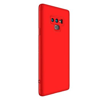 Microsonic Samsung Galaxy Note 9 Kılıf Double Dip 360 Protective AYS Kırmızı