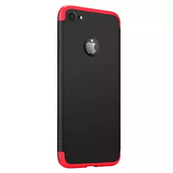 Microsonic Apple iPhone 6 Kılıf Double Dip 360 Protective Siyah Kırmızı