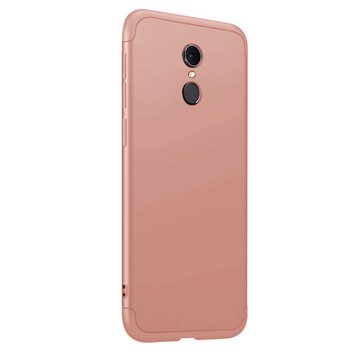 Microsonic Xiaomi Redmi 5 Plus Kılıf Double Dip 360 Protective AYS Rose Gold