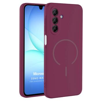 Microsonic Samsung Galaxy A16 Kılıf Zeno MagSafe Mürdüm