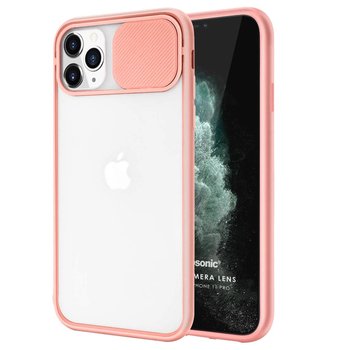 Microsonic Apple iPhone 11 Pro Kılıf Slide Camera Lens Protection Pembe