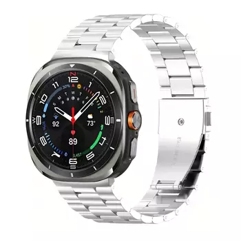 Microsonic Samsung Galaxy Watch 8 40mm Metal Stainless Steel Kordon Gümüş