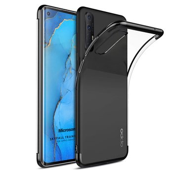 Microsonic Oppo Reno 3 Pro Kılıf Skyfall Transparent Clear Siyah