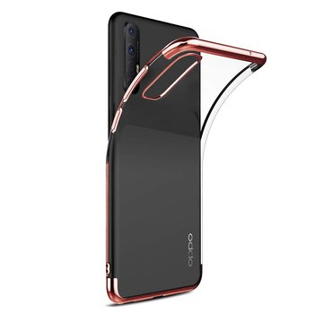 Microsonic Oppo Reno 3 Pro Kılıf Skyfall Transparent Clear Rose Gold