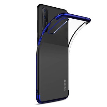 Microsonic Oppo Reno 3 Pro Kılıf Skyfall Transparent Clear Mavi