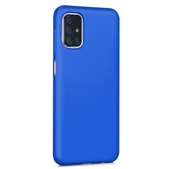 Microsonic Samsung Galaxy M31s Kılıf Matte Silicone Mavi