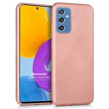 Microsonic Samsung Galaxy M52 Kılıf Matte Silicone Rose Gold