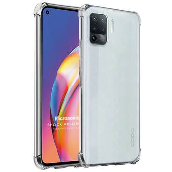 Microsonic Oppo Reno 5 Lite Kılıf Anti Shock Silikon Şeffaf