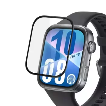 Microsonic Huawei Watch Fit 4 Tam Kaplayan Nano Cam Ekran Koruyucu Siyah