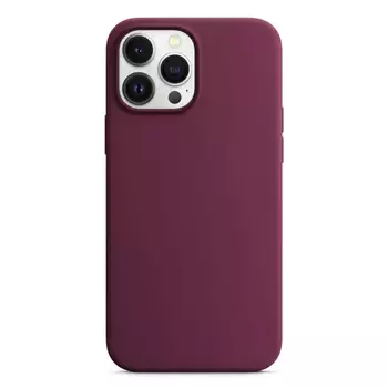 Microsonic Apple iPhone 14 Pro Kılıf Liquid Lansman Silikon Bordo