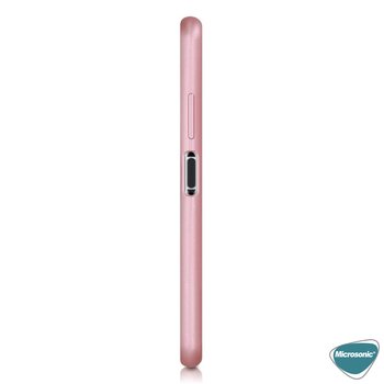 Microsonic Huawei P40 Lite Kılıf Matte Silicone Rose Gold