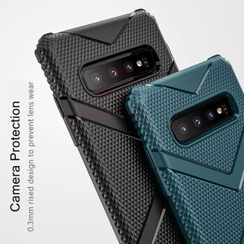 Microsonic Samsung Galaxy S10 Plus Diamond Shield Kılıf Lacivert