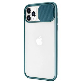 Microsonic Apple iPhone 11 Pro Max Kılıf Slide Camera Lens Protection Koyu Yeşil