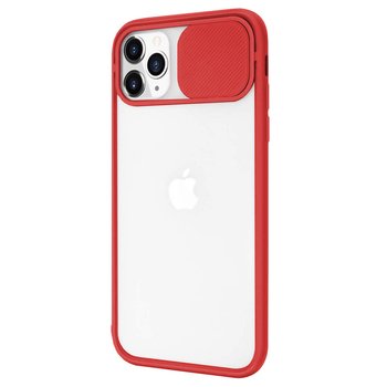 Microsonic Apple iPhone 11 Pro Max Kılıf Slide Camera Lens Protection Kırmızı