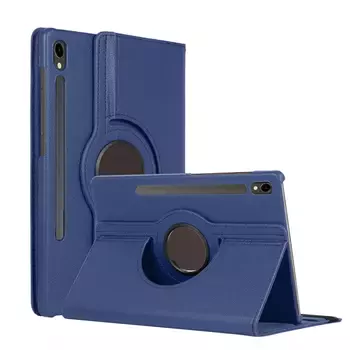 Microsonic Samsung Galaxy Tab S10 FE Kılıf 360 Rotating Stand Deri Lacivert