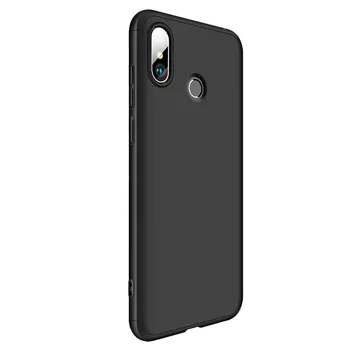 Microsonic Xiaomi Redmi Note 5 Pro Kılıf Double Dip 360 Protective Siyah