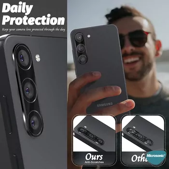 Microsonic Samsung Galaxy A56 Kamera Lens Koruma Camı V2 Siyah
