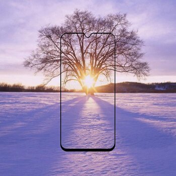 Microsonic Xiaomi Mi 9 Lite Kavisli Temperli Cam Ekran Koruyucu Film Siyah