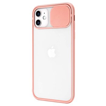 Microsonic Apple iPhone 11 Kılıf Slide Camera Lens Protection Pembe