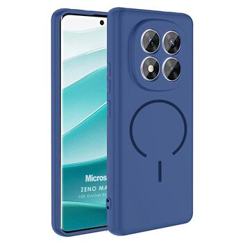 Microsonic Xiaomi Redmi Note 14 Pro 4G Kılıf Zeno MagSafe Lacivert