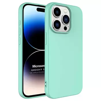 Microsonic Apple iPhone 15 Pro Kılıf Groovy Soft Turkuaz