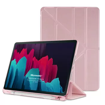 Microsonic Samsung Galaxy Tab S10 FE Kılıf Origami Pencil Rose Gold