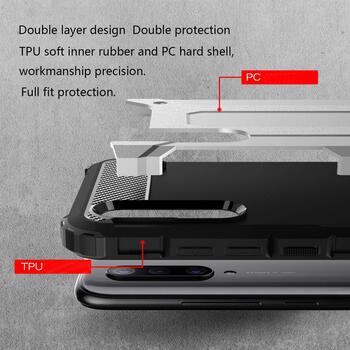 Microsonic Xiaomi Mi 9 Lite Kılıf Rugged Armor Gümüş