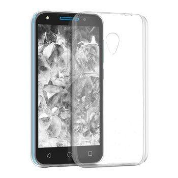 Microsonic Alcatel U5 Kılıf Transparent Soft Beyaz