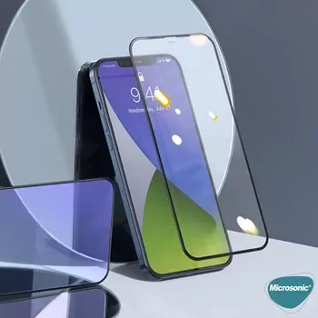 Microsonic Apple iPhone 16e Tam Kaplayan Temperli Cam Ekran Koruyucu Siyah
